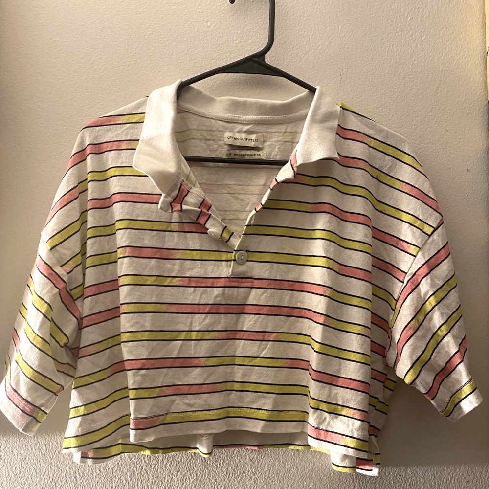Urban Outfitter Collared Crop Top- Sz L